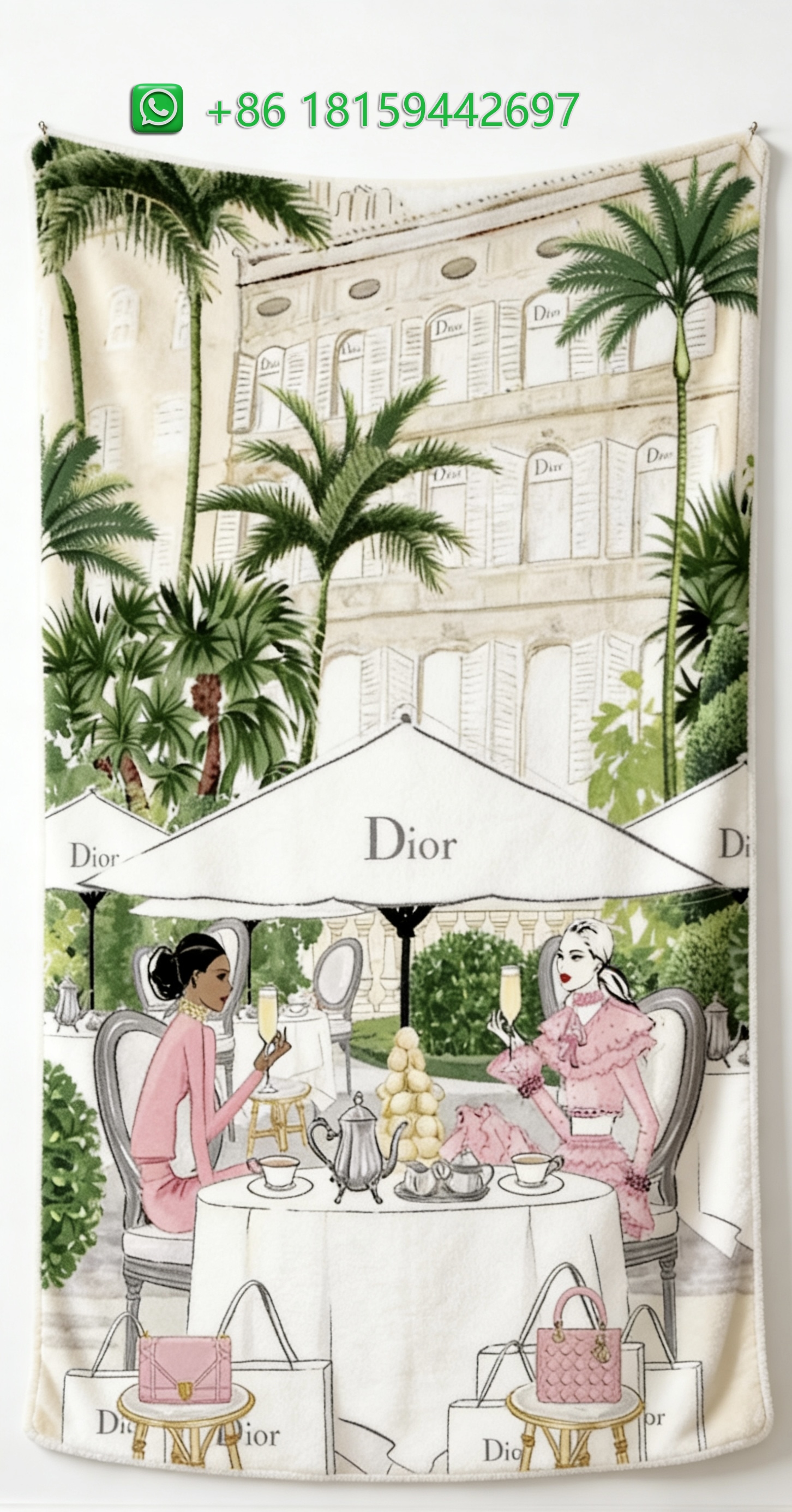 Dior Throw Blankets